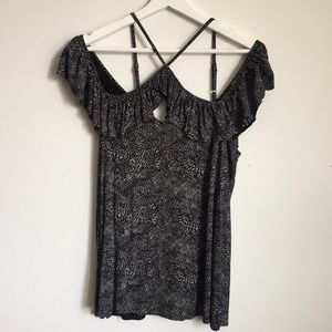 Nordstrom Sun & Shadow Brand Off Shoulder Top